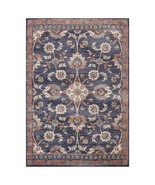 10&#39; Ivory Navy and Orange Floral Power Loom Runner Rug - $219.39 CAD