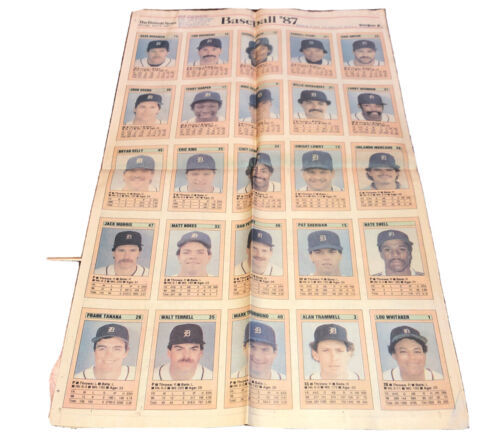 Detroit Newspaper April 6 1987 American League East Champs (Section E Only) - $2.87