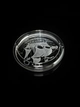 Lalique Santa Maria Crystal Ashtray  Measures 6.75" Diameter image 9