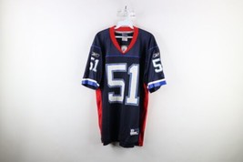 Vintage Reebok Mens Medium Paul Posluszny Buffalo Bills Football Jersey Blue - $49.45