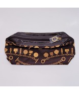 ESTEE LAUDER Gold Brown Cosmetic Make-up Bag-Charm Bracelets Chain Patte... - $173.05 MXN