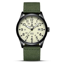 LN LENQIN Mens Watches Unisex Military Sport Nylon Strap Stylish Luminou... - $22.26