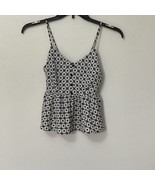 Monteau Spaghetti Strap Smock Top Blue White Small Brand New - $19.92 CAD