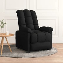 vidaXL Black Fabric Medium Recliner Chair Adjustable Headrests Modern Li... - $5,428.90 MXN