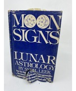 &quot;Moon Signs&quot; 1977 SYBIL LEEK Hardcover Lunar Astrology 1st Edition Book - £38.91 GBP