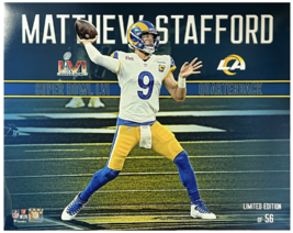 Matthew Stafford Unsigned Rams SB LVI Stylized 16&quot; x 20&quot; Photograph LE 56 - $45.99