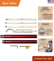 Durable 8 PCS Lathe Turning Tool Set with 14&quot; to 29&quot; Adjustable Aluminum... - $79.93