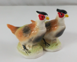 Vintage Beautiful Hand Painted Pheasant 3.25&quot; Salt &amp; Pepper Shakers Japan - $14.84