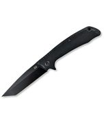 ABKT Tac Blue Shield Tanto Fixed-Blade Knife with Pocket Clip and Textur... - $74.90 CAD