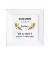 Personalized Memorial Ceramic Square Plate – “Because Someone We Love Is... - $35.76 CAD+
