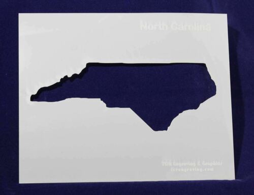 State of North Carolina Stencil 14 Mil 8&quot; X 10&quot; Painting /Crafts/ Templates - $15.52