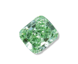 Green Diamond - 0.53ct Natural Loose Fancy Intense green Color GIA VS2 Cushion - £13,327.15 GBP