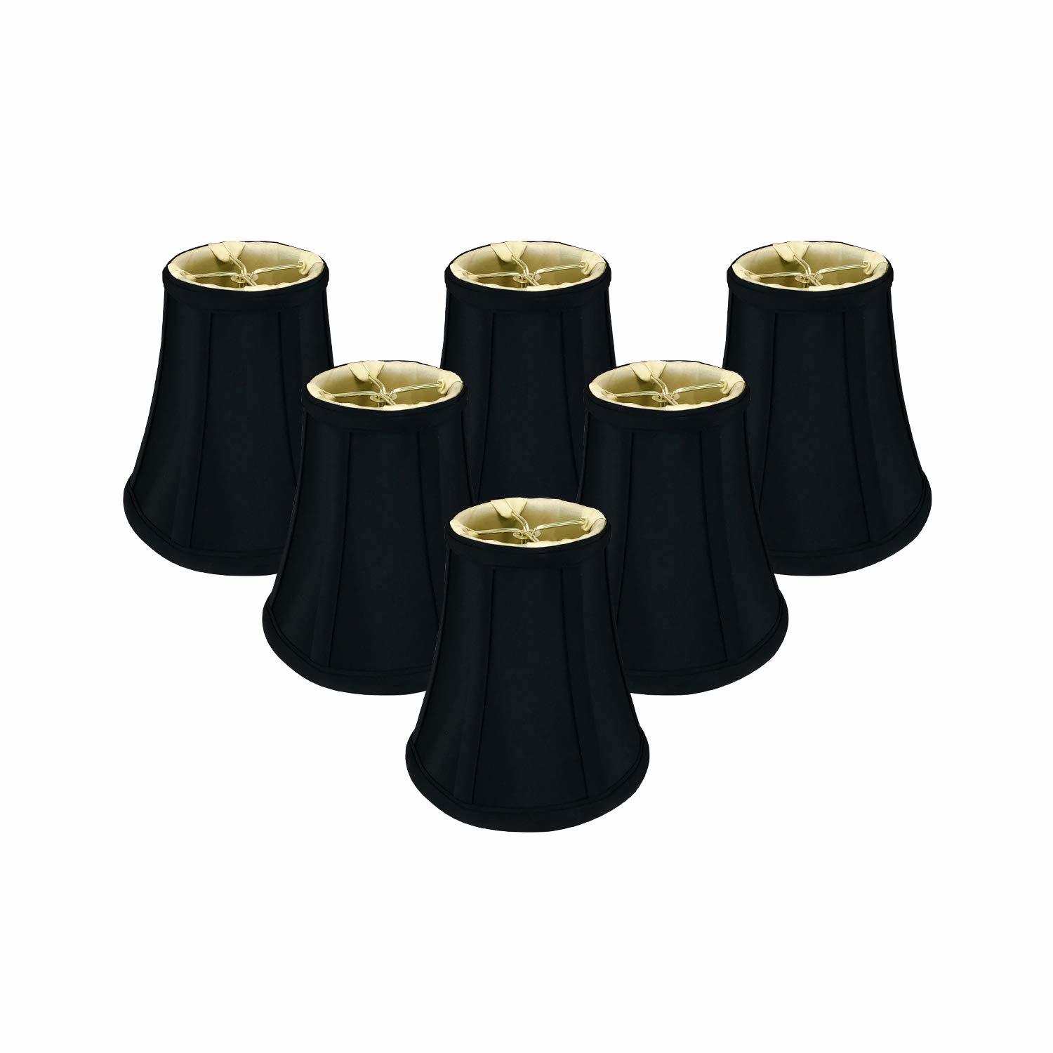Primary image for Royal Designs, Inc. True Bell Lamp Shade with Flame Clip Fitter, BS-704FC-6BLK-6