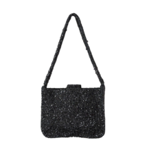 Carlisle Beaded Evening Bag Purse Handbag Black - £19.80 GBP