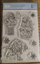 Elizabeth Craft Designs - Hedgehog Daisy Christmas - Cling Rubber Stamp ... - $8.41