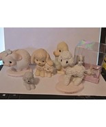 Precious Moments Baby Animals Lot of 6 Figurines   Skunk, Pig, Dog, Lamb... - €20,49 EUR