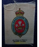 VINTAGE CIGARETTE CARDS SILK 3rd THIRD PRINCE OF WALES DRAGOON GUARDS - £1.34 GBP