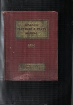 Vintage 1953 Motor&#39;s Flat Rate &amp; Parts Manual 25th Edition - £21.46 GBP