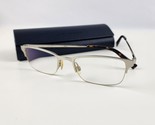 Warby Parker WP Silver Half Rim Eye Glasses Frames Caldwell 2152 Size 50... - $34.64