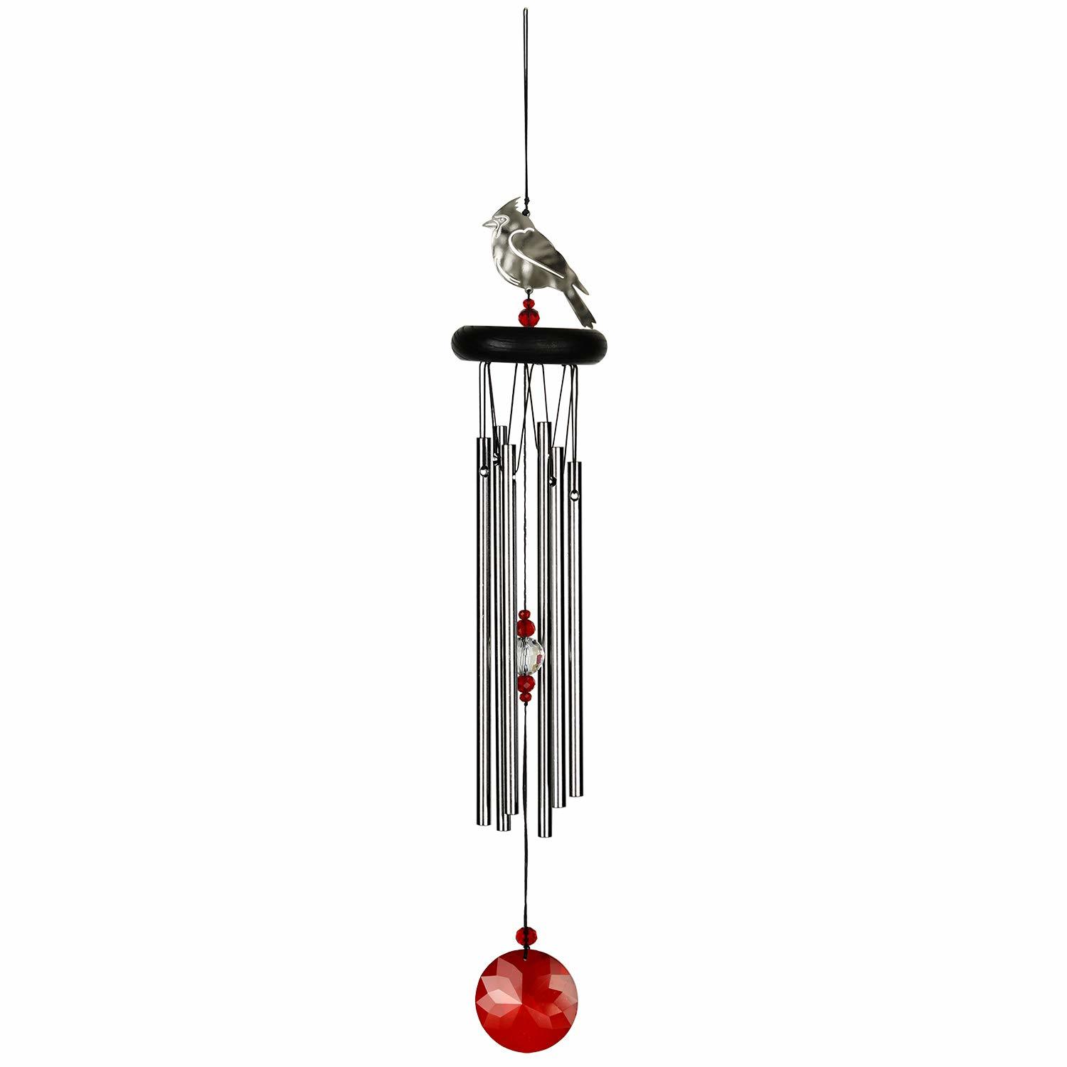 Woodstock Chimes Signature Collection, Crystal Cardinal Chime, 18&#39;&#39; Deco... - $36.35