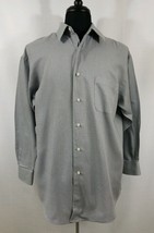 Croft &amp; Barrow Mens 16.5 Neck Casual Long Sleeve Business Dress Shirt Bu... - $14.74
