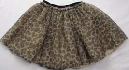 Childrens Place Leopard Skirt Sz 4 Animal Print Ruffled Lacy Cat Kitten XS - £11.68 GBP