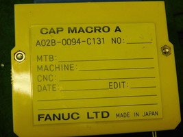 Fanuc A02B-0094-C131 Cap Macro A Cassette Module - £51.32 GBP