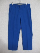 Bulwark FR Men&#39;s Uniform Work Pants Royal Blue Nomex Size 32 x 29.5 ATPV... - £13.62 GBP