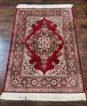 Vintage Art Silk Rug 3x4 Traditional Oriental Design Carpet Power Loomed... - $800.00