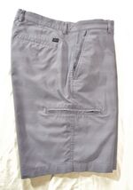 Greg Norman Shorts Gray Microlux Dry Fabric Golf Pocket Mens 34-Inseam 10" - $19.64