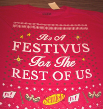 Seinfeld Festivus Holiday Christmas T-Shirt Big And Tall 3XB 3XL New w/ Tag - £19.83 GBP