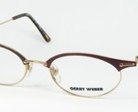 Gerry Weber GW5116 1 Burgundy/Oro Occhiali da Sole Metallo Telaio 49-18-... - $66.43
