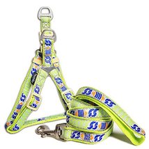 Touchdog ® &#39;Chain Printed&#39; Tough Stitched Dog Harness and Leash - £21.23 GBP