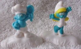 McDonald’s Happy Meal Smurf Cook &amp; Smurfette Lost Village PVC Figure Toy... - $2.72 CAD