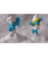 McDonald’s Happy Meal Smurf Cook &amp; Smurfette Lost Village PVC Figure Toy... - $2.73 CAD