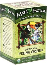 The Mate Factor Yerba Mate Energizing Herb Tea Bags, Organic Fresh Green, 24-Cou - £36.76 GBP