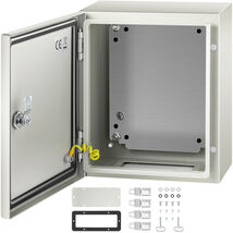 VEVOR NEMA Steel Enclosure, 12x10x6&#39;&#39; NEMA 4X Electric Enclosure, IP66 R... - $858.89 MXN