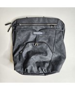Petunia Pickle Bottom Cinch Backpack In Midnight Leatherette Diaper Bag New - $94.38 CAD