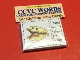 CCVC Words - Cards for Learning Center 52 Cards-Letters Pre-k Teaching supplies - £8.62 GBP