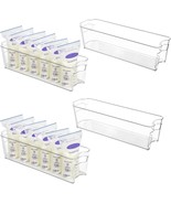 Vtopmart Breastmilk Storage Container 4Pcs Set, Clear Freezer And, 14.7&quot;... - $43.71 CAD