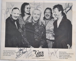 The Guess Who Signed x5- J. Kale, T. Hatty, L. Shaw, G. Peterson (2x),D. Russell - £152.00 GBP