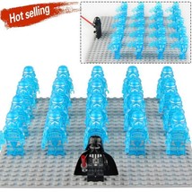 21Pcs Darth Vader Transparent Stormtrooper (Hologram) Star Wars Minifigure Toys - £24.67 GBP