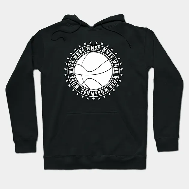 Wnba || Circle White | Logo Type || V7 Hoodie - $36.99