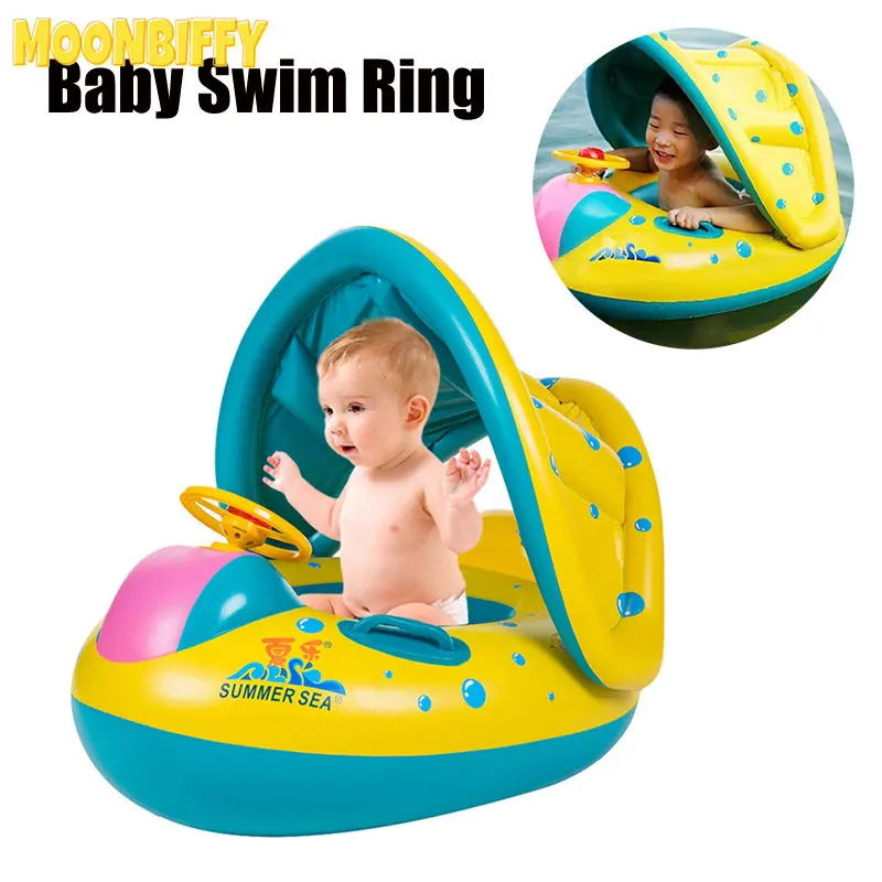 Summer Baby Float Circle Swimming Inflatable Infant Floating Kids Swim Pool - £22.47 GBP
