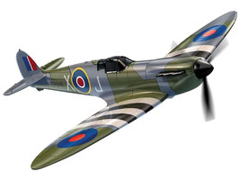 Skill 1 Model Kit D-Day Spitfire Snap Together Painted Plastic Model Airplane Ki - £21.71 GBP