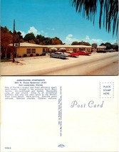 One(1) Florida Fort Lauderdale Ambassador Apartment Motels North Beach Postcard - £6.65 GBP