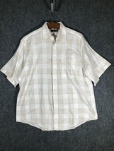 Collection Button Up Size L Large Mens Short Sleeve Pocket Shirt Regular... - $11.20