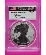 2012 S PR 69 Reverse Proof Silver Eagle John Mercanti Signature PCGS Sla... - $204.80 CAD