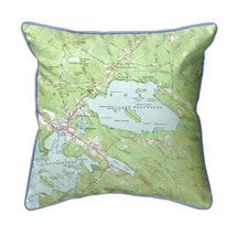 Betsy Drake Lake Wentworth, NH Nautical Map Extra Large Zippered Indoor Outdoor - £62.40 GBP