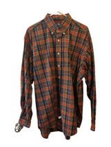 Ralph Lauren Men&#39;s Size Large Red Plaid Flannel Long Sleeve Shirt 100% C... - £14.07 GBP